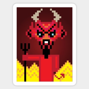 Pixel in inferno Sticker